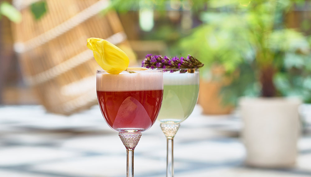 Image of colorful spring cocktails