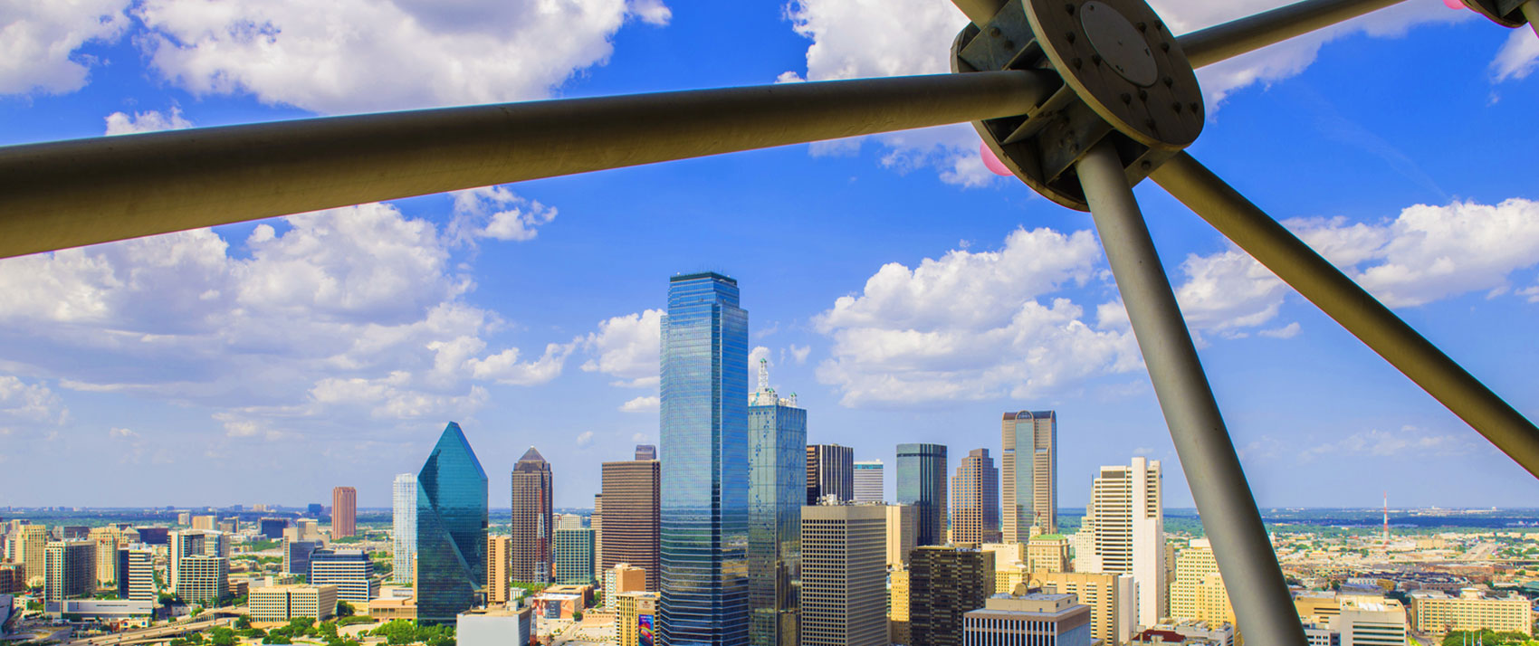 Downtown Dallas skyline from geo Observation deck